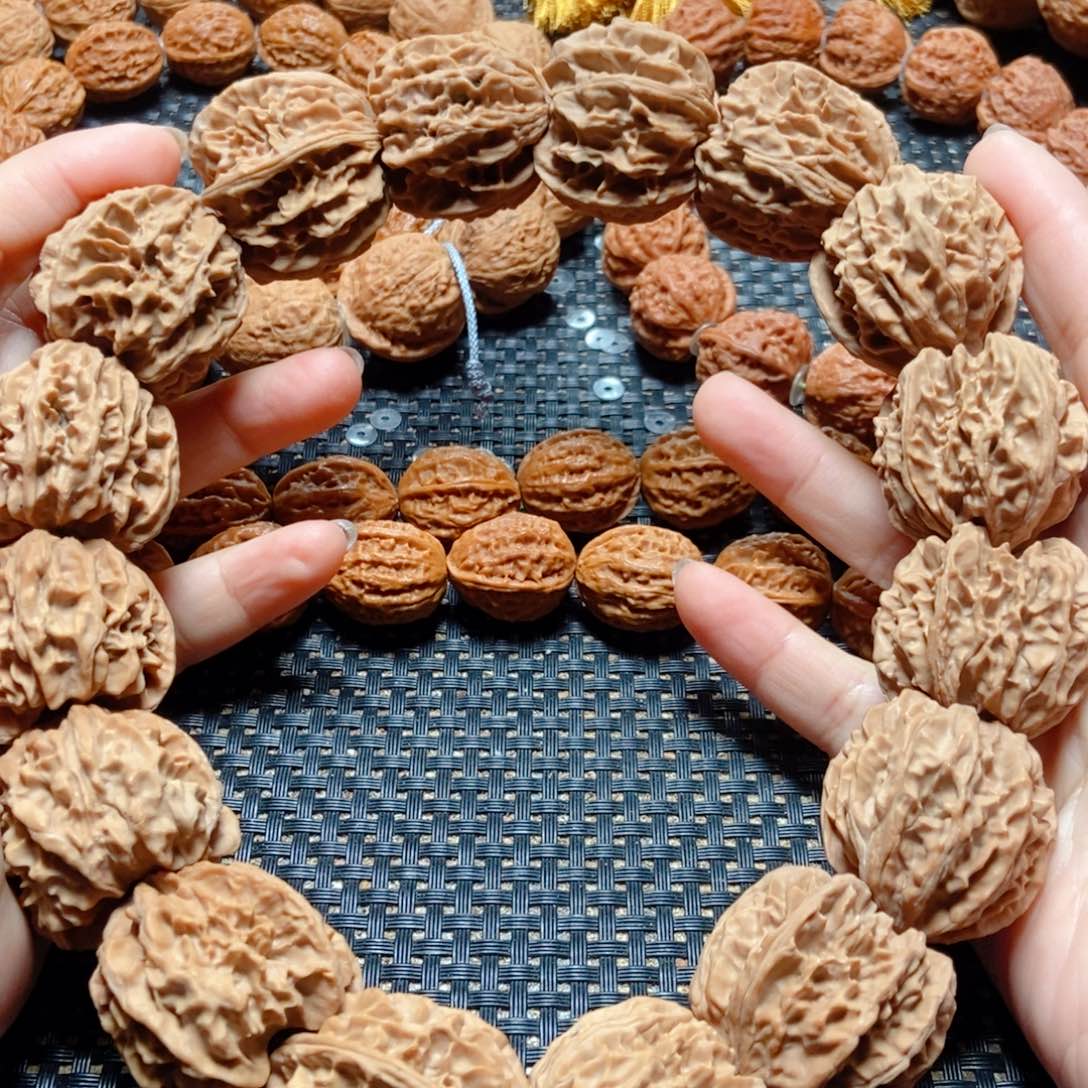 文玩核桃手串岐山三棱