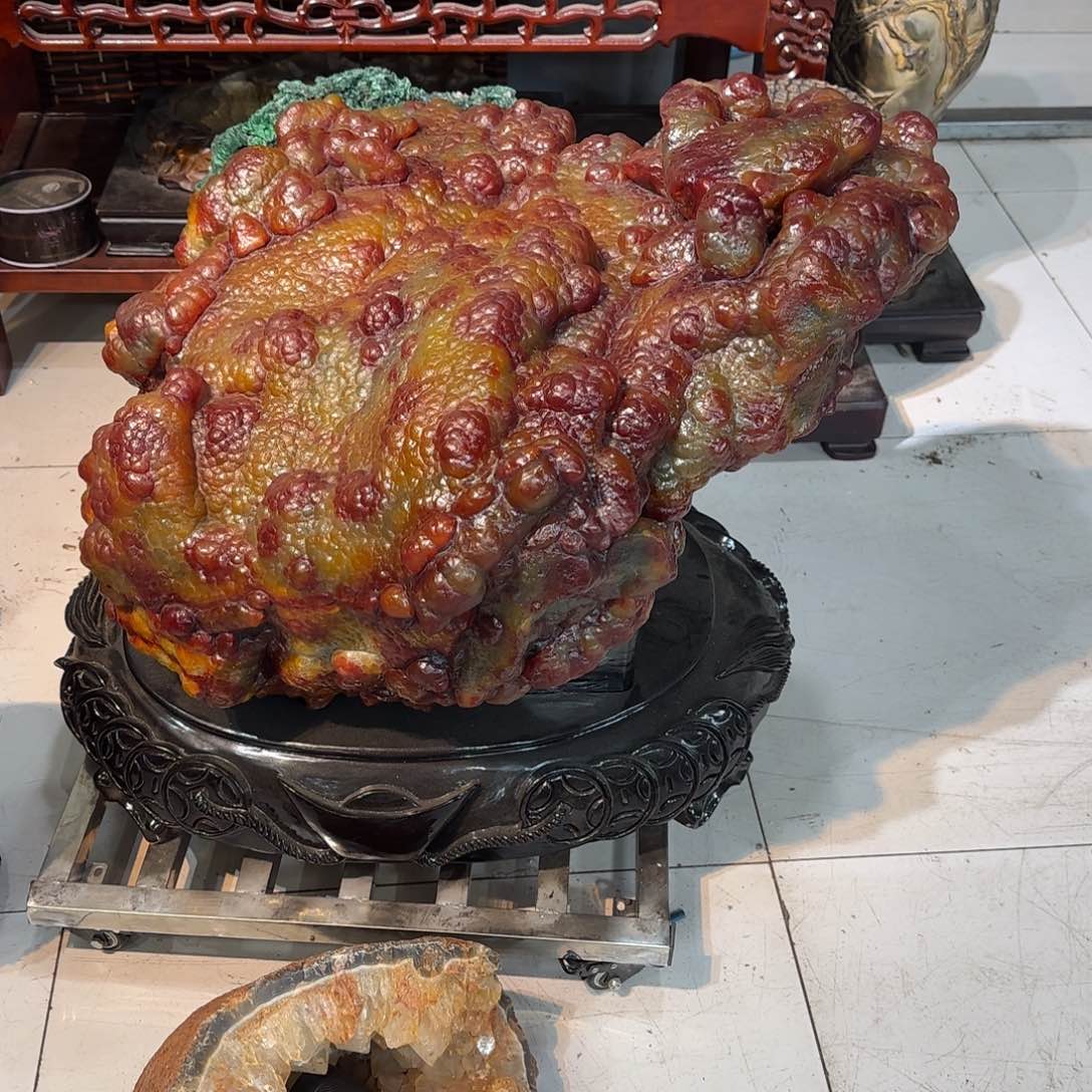 太**！葡萄玛瑙奇石上一个