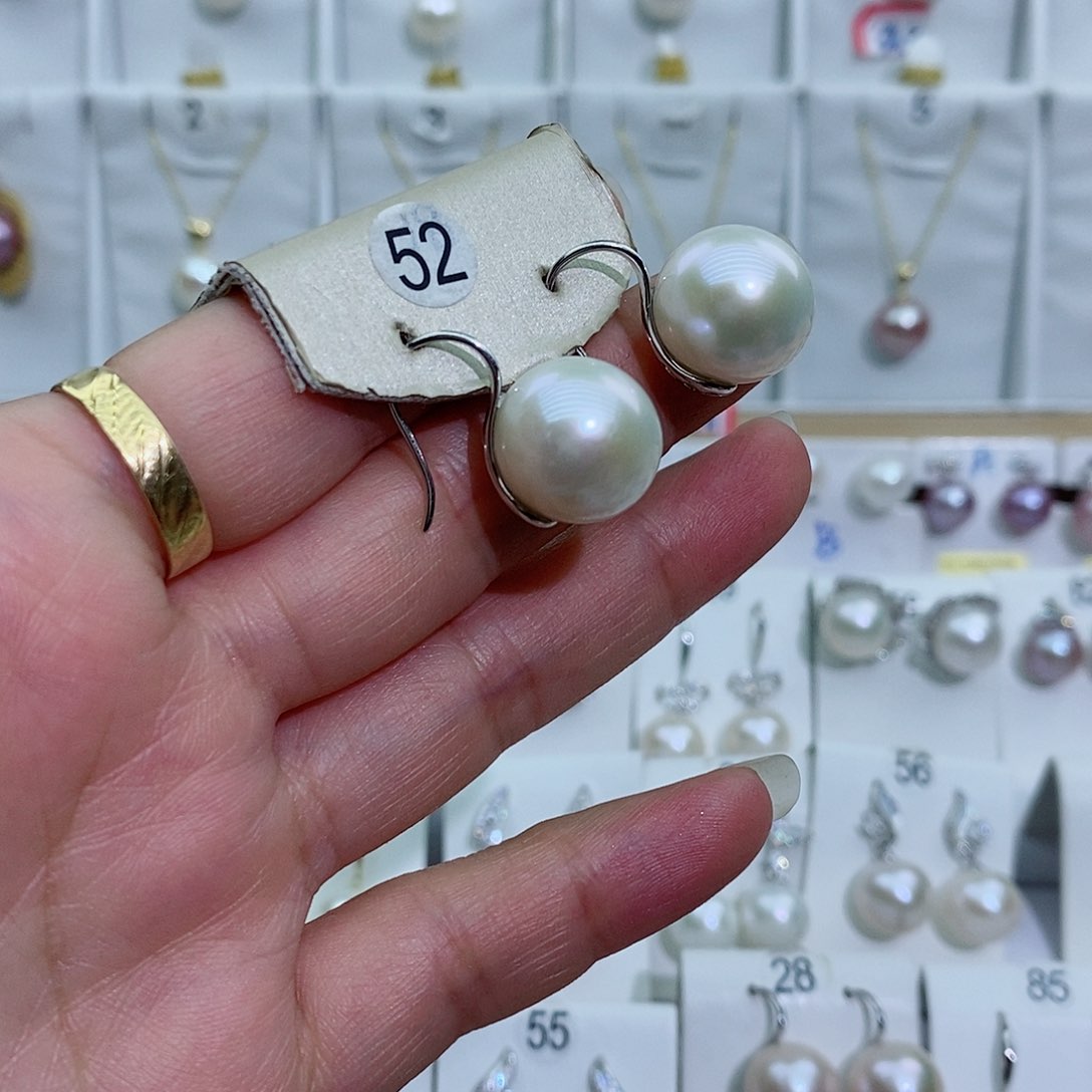 淡水珍珠银S925镶嵌吊坠(赠链)Z*