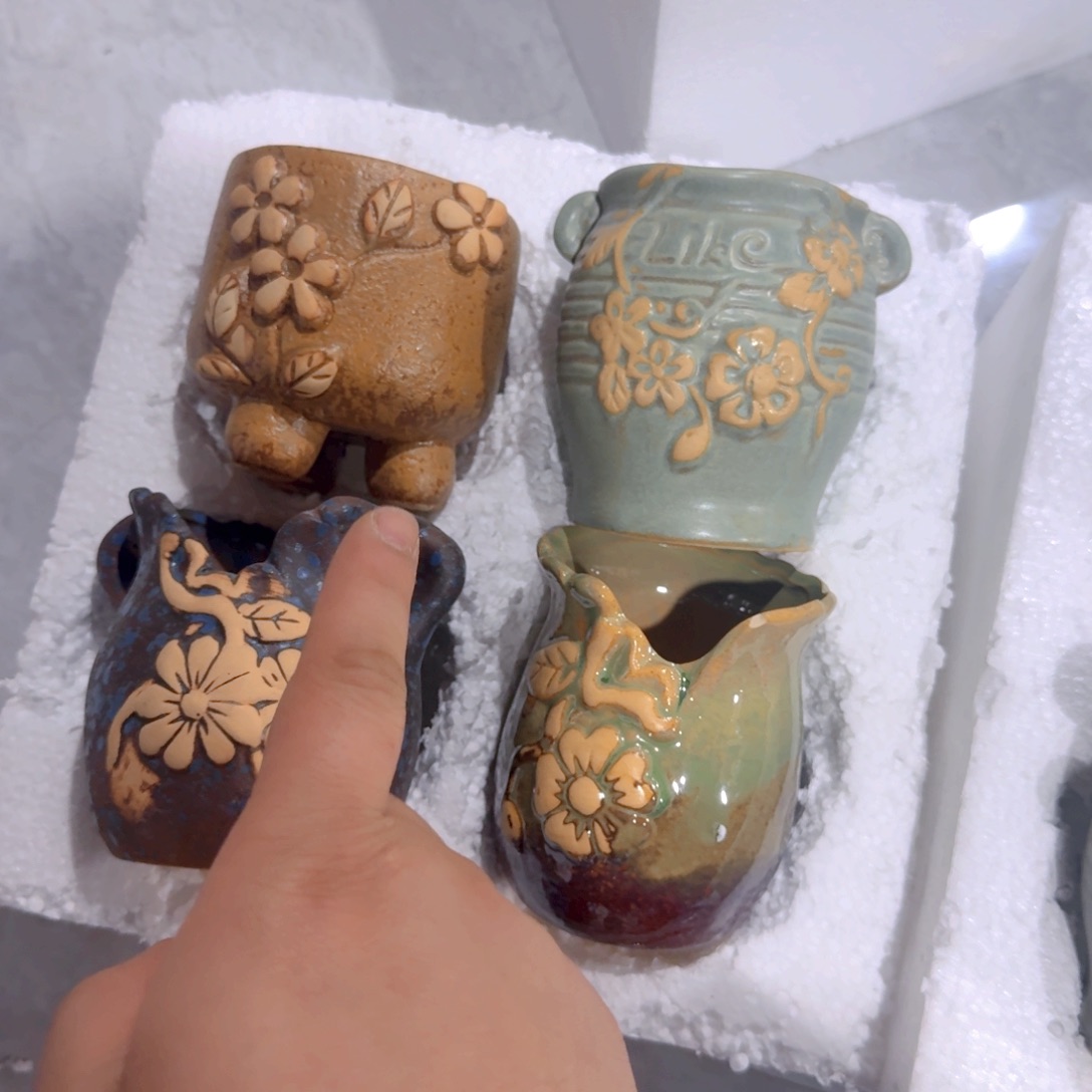 紫砂花盆粗陶盆醋