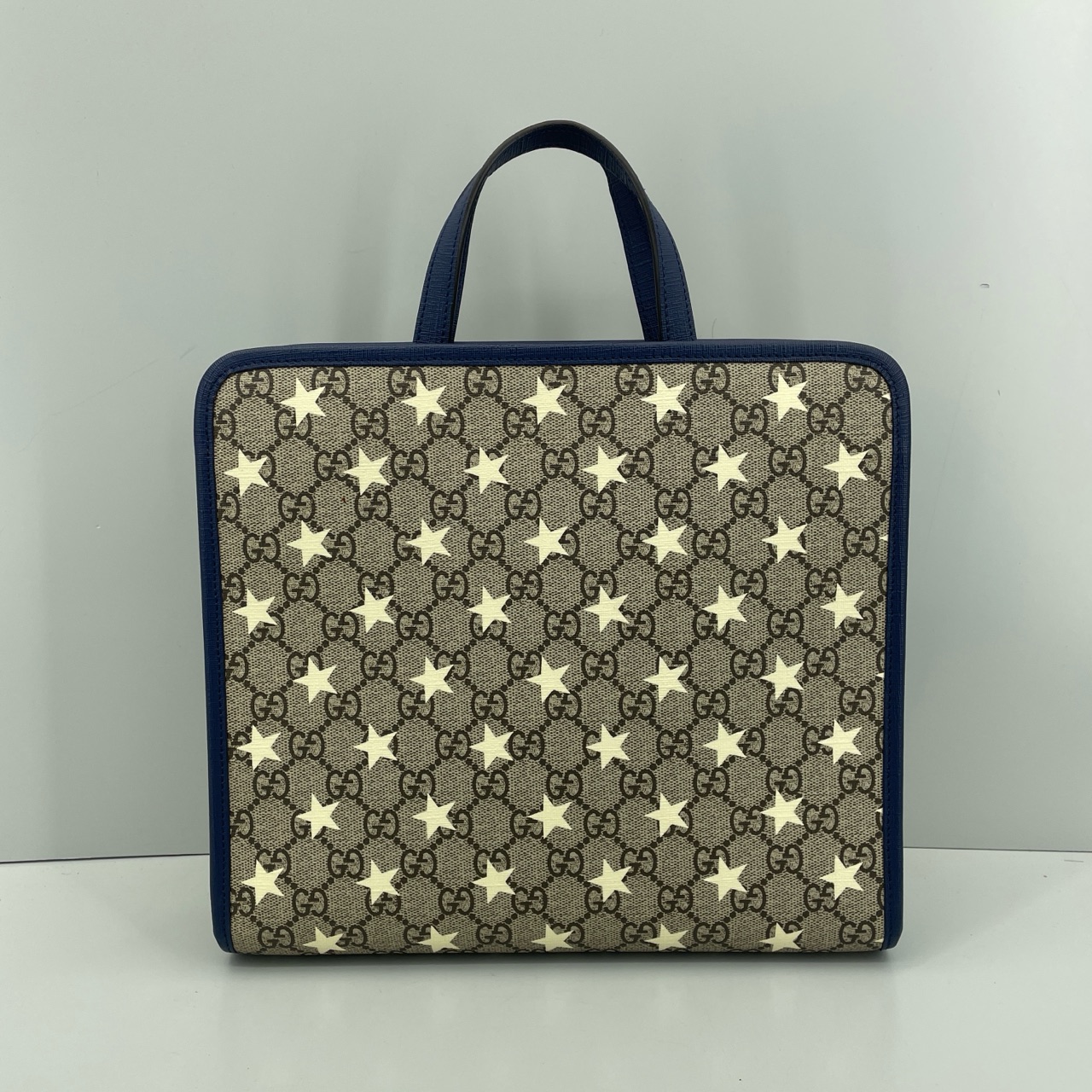 95新 GUCCI/古驰 优选/儿童包星星蓝老花黑标032/28x25x10/Z03101