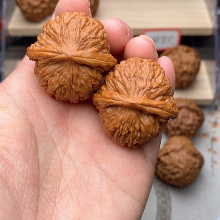 核桃把件四喜核桃