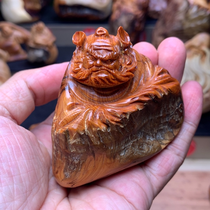 柏木（崖柏）崖柏陈化料手把件