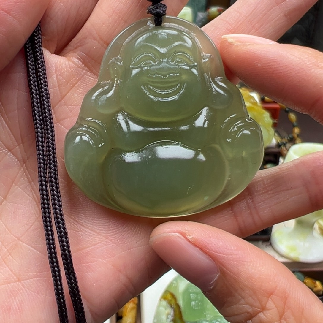 岫玉未镶嵌挂件挂件