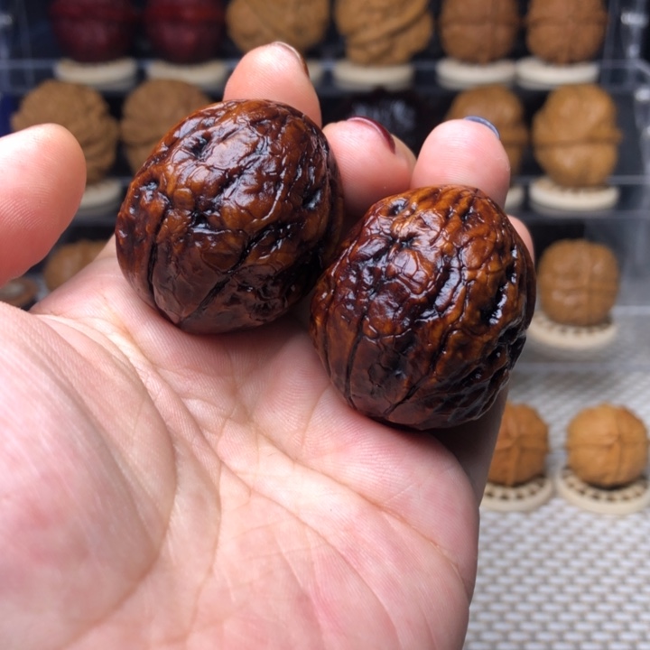 文玩核桃把件23粗筋蛇蛋36