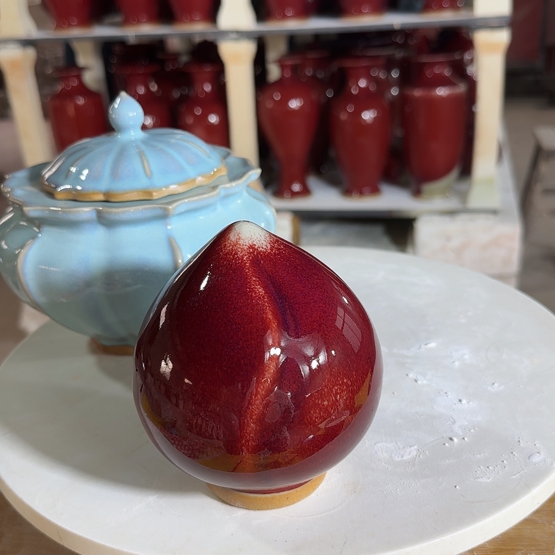 陶摆件郑家钧窑摆件