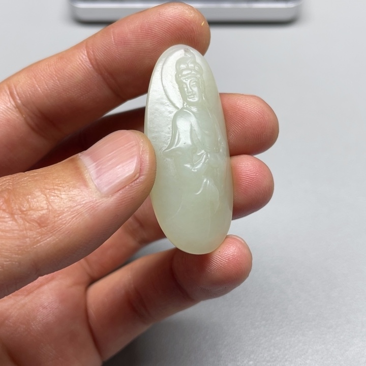 和田玉吊坠(不含链)未镶嵌冷*