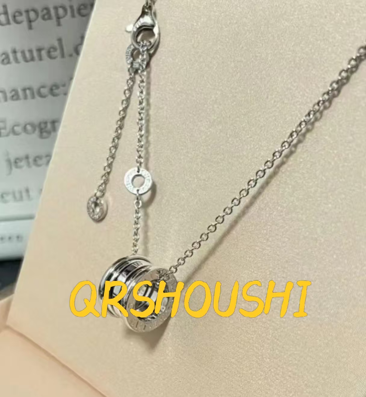 合金项链 QRSHOUSHI 时尚复古个性弹簧项链