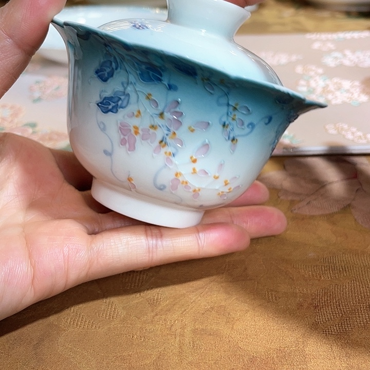 【闪购商品】幽蓝藤雾盖碗哈哈哈