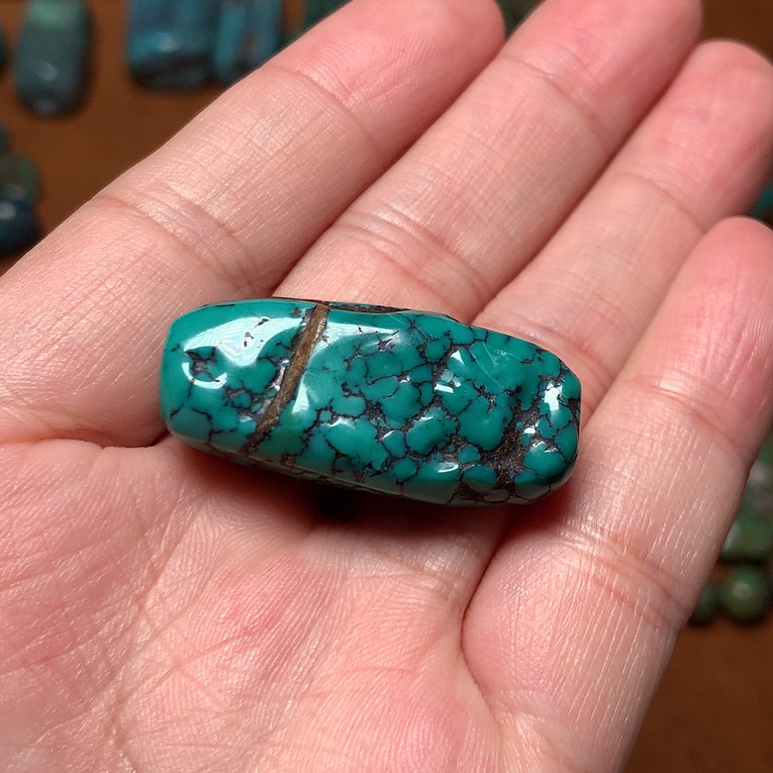 武***.未镶嵌绿松石珠宝奇石