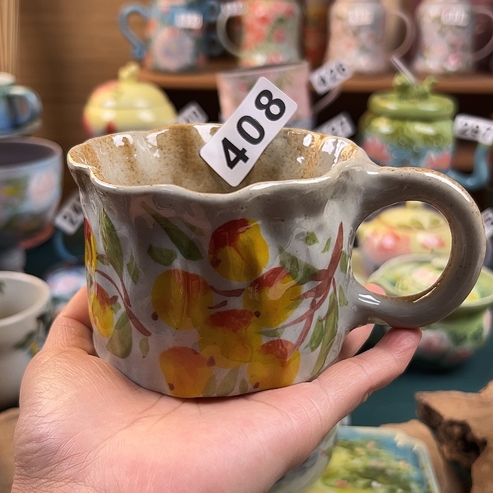 杯景德镇陶瓷手绘作品408