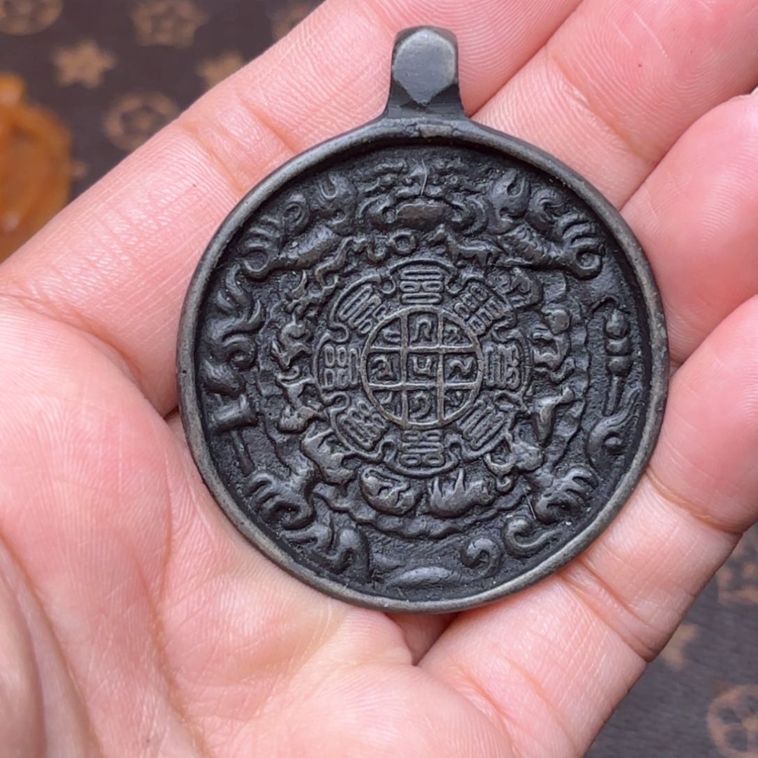 铜星月菩提挂件菩提