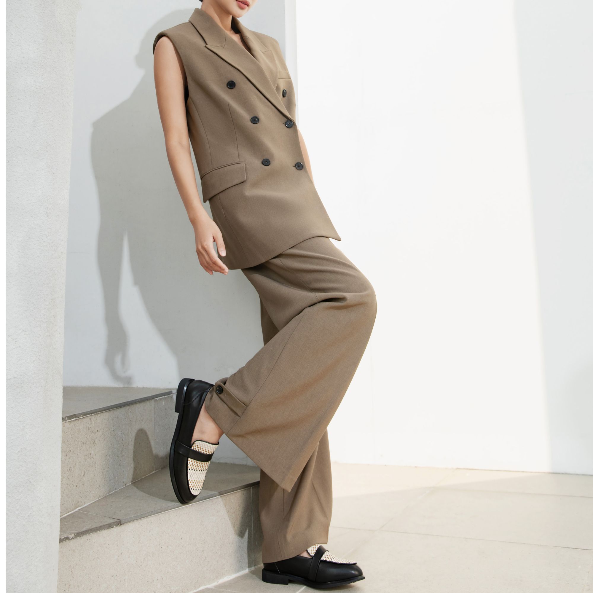 【高端女鞋】时尚休闲日常百搭女士休闲单鞋中跟鞋时代双鱼