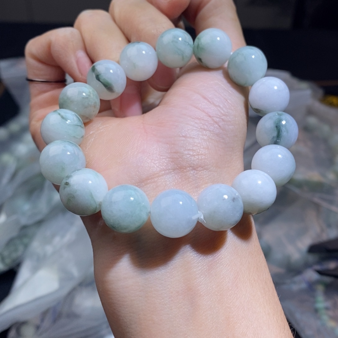 未镶嵌手串翡翠珠链