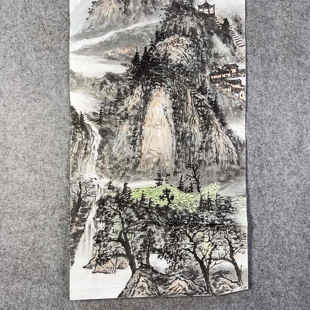 国画590 花鸟在此处飞翔也不太