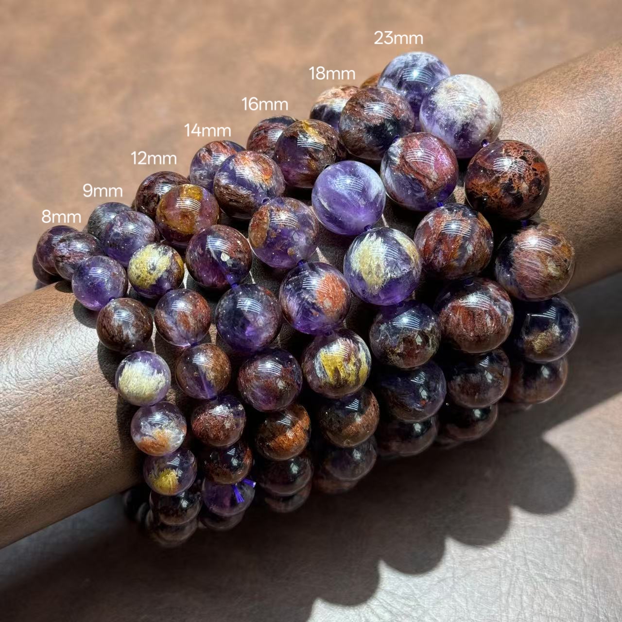 【福佑佑珠宝】F0681  天然水晶紫幽灵水晶单圈——多样性发其一