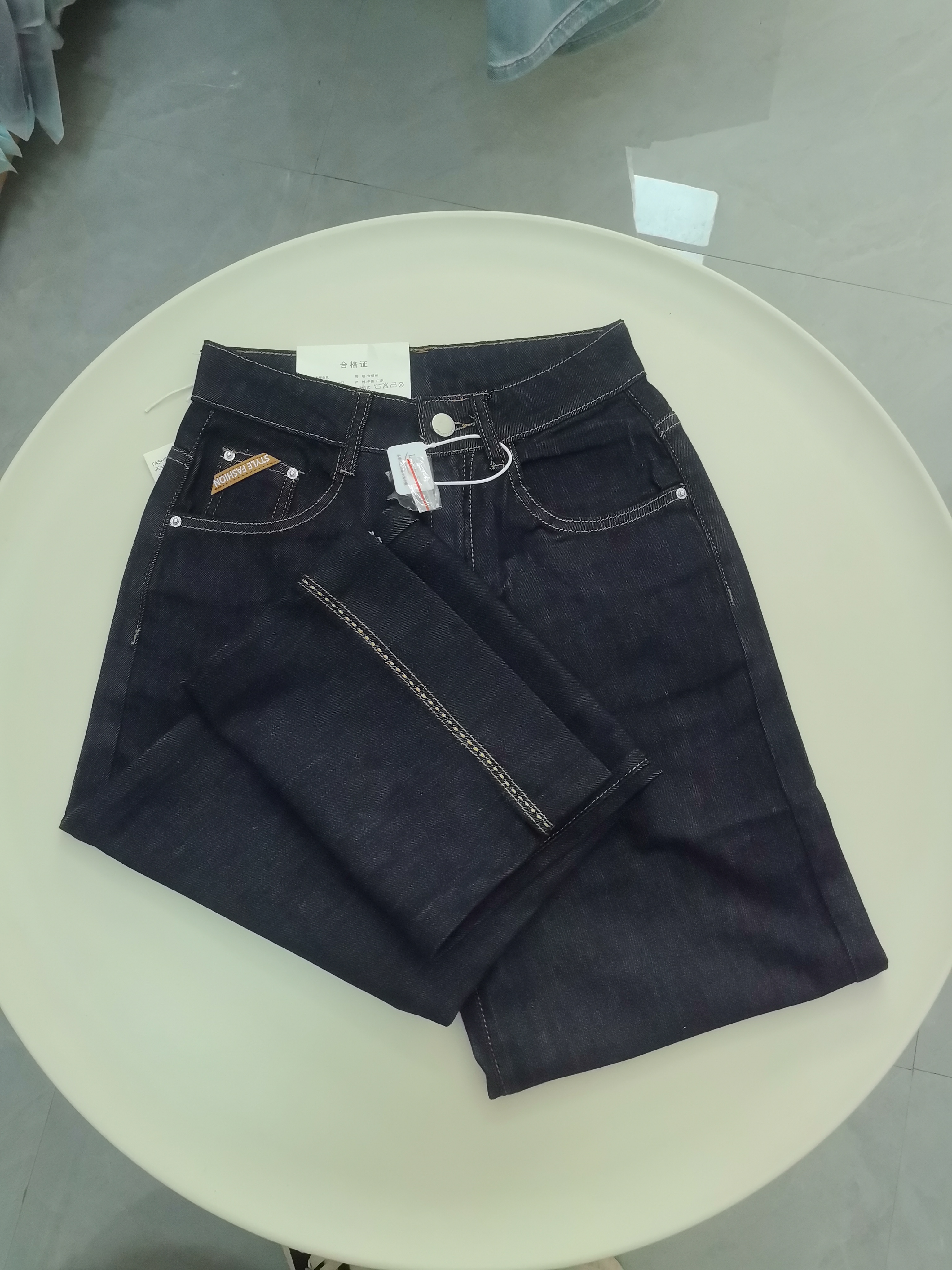 时尚简约牛仔裤 6725