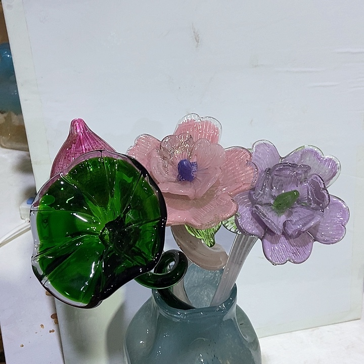 琉璃高度45厘米套四琉璃花