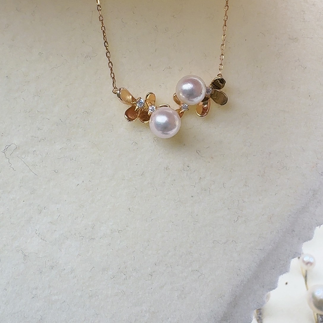 淡水珍珠颈饰银S925镶嵌