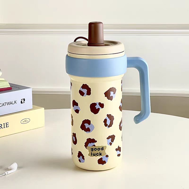 高颜值大容量316白文被吸管杯茶水分离便携冰霸杯