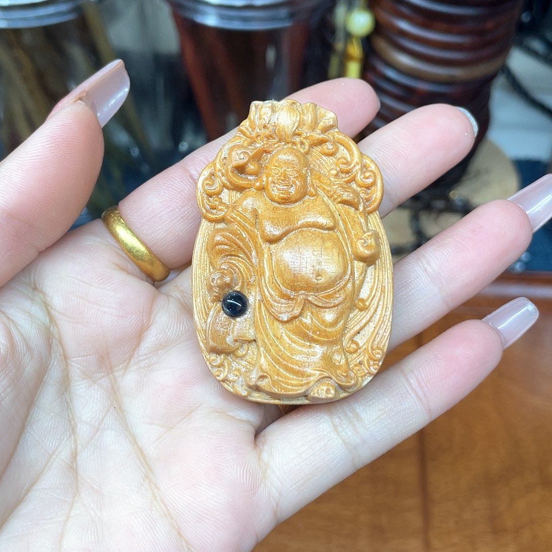 维腊木（绿檀）无事牌