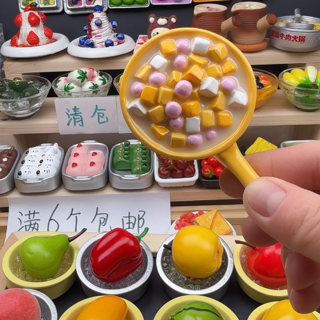 合成树脂食玩冰箱贴 凭开箱视频售后