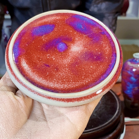 摆件尚峰钧窑作品杯垫