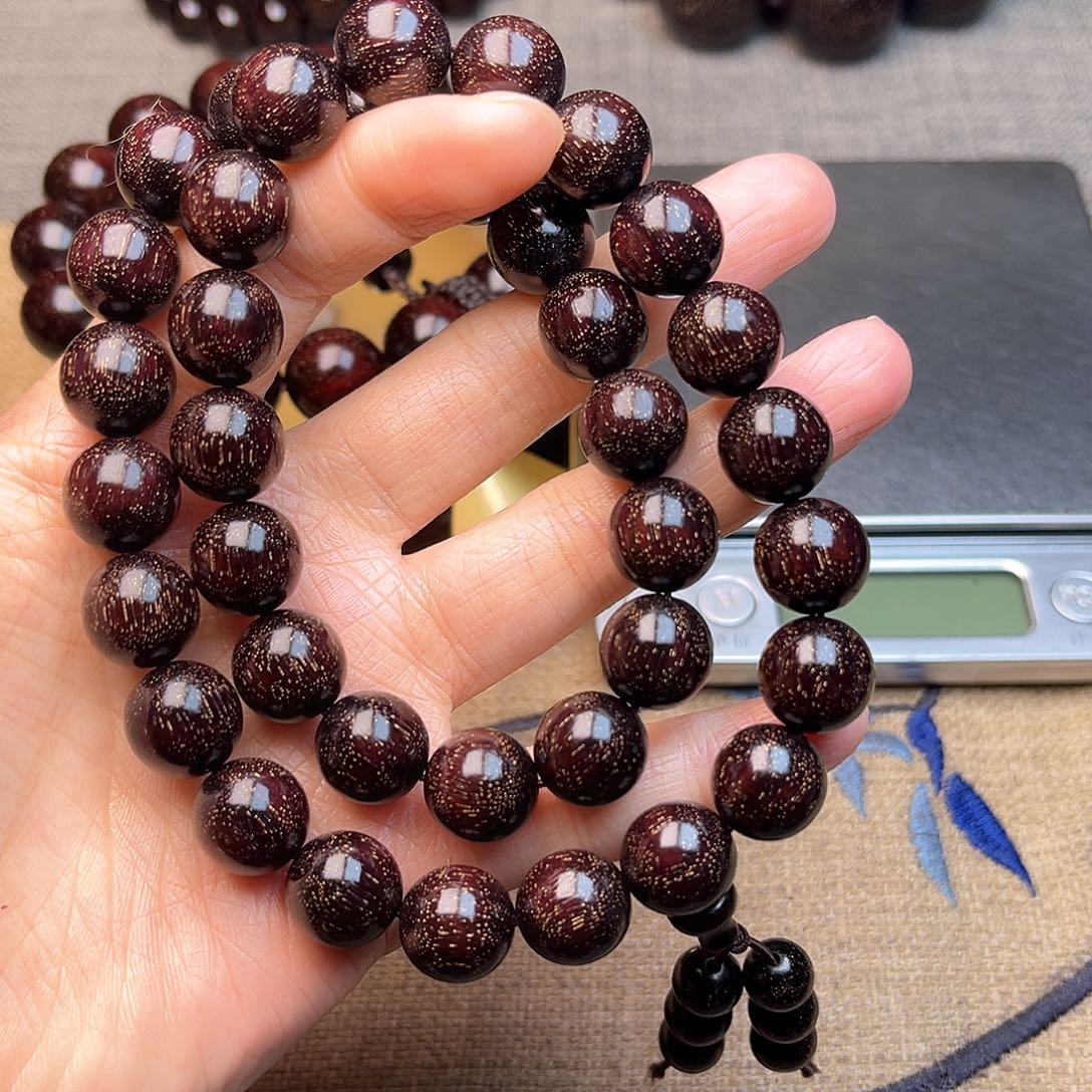 檀香紫檀（小叶紫檀）1.2双圈满天星