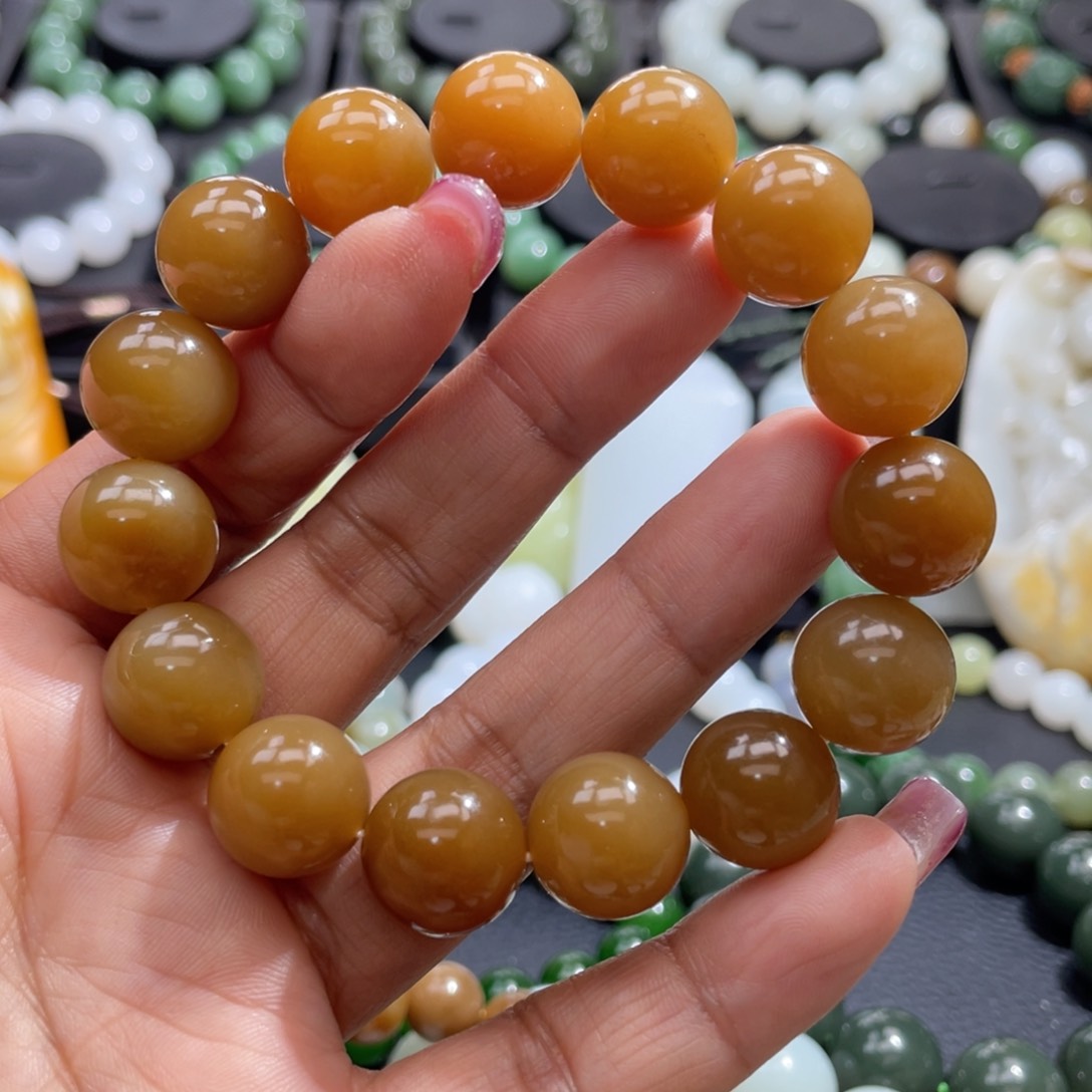 和田玉手串未镶嵌