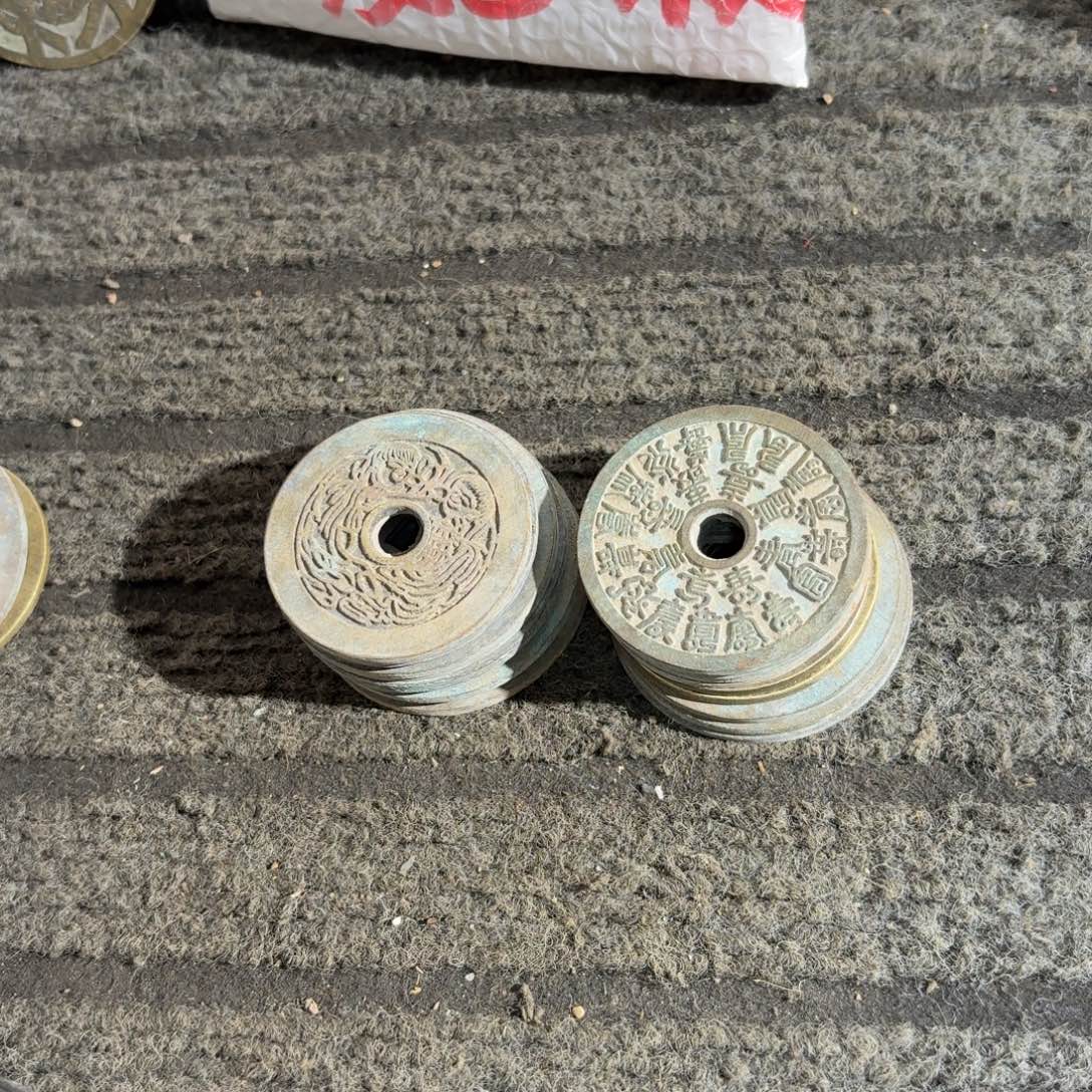 飞***鸟铜20枚花钱手工翻砂铸造现代工艺品