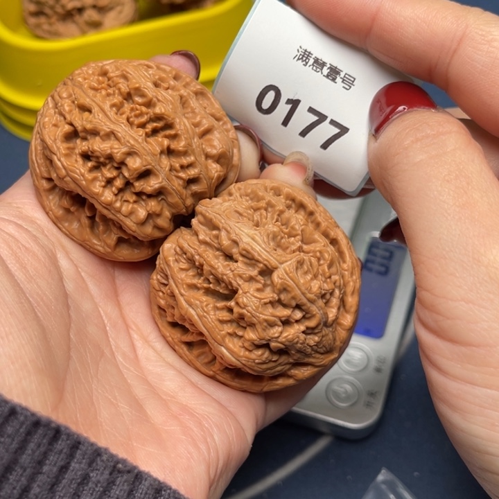 文玩核桃把件粗筋46