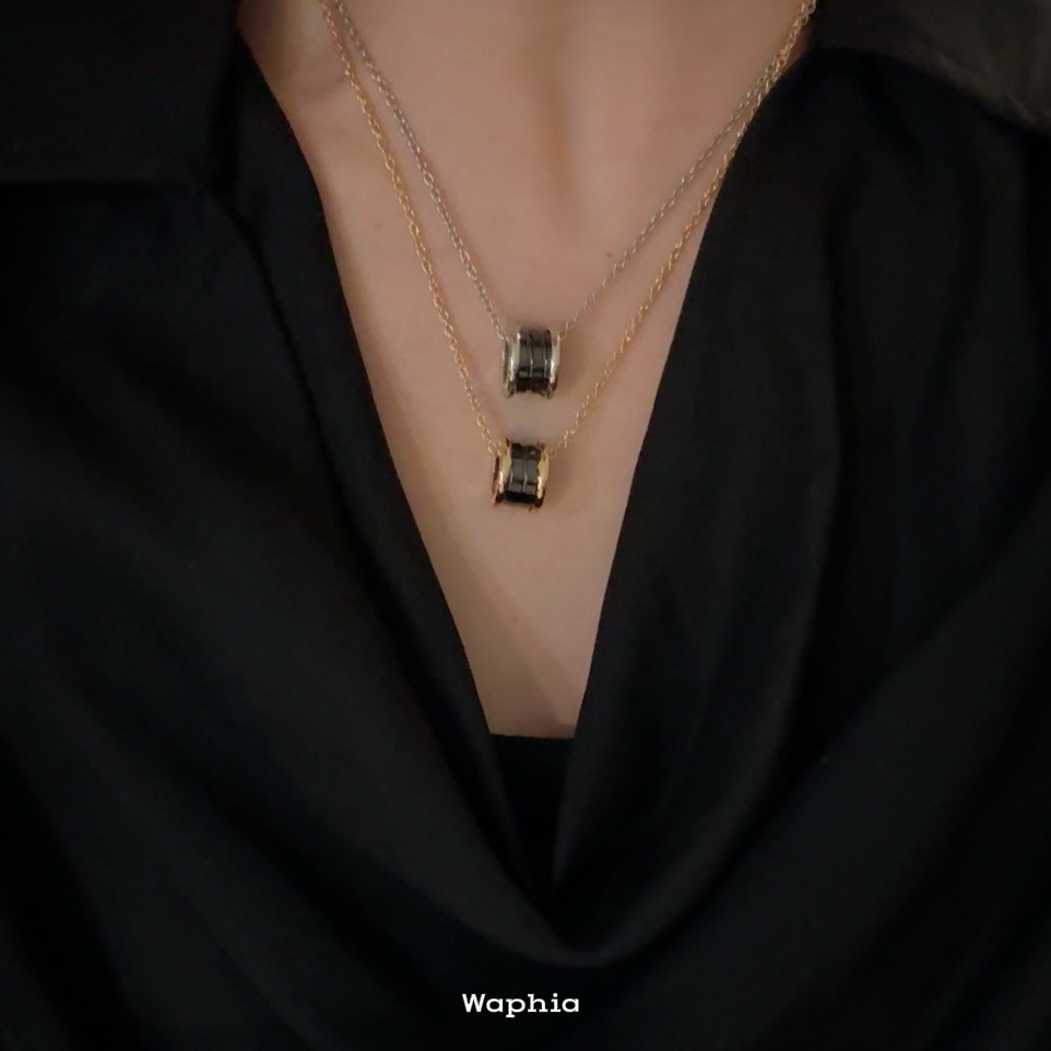 合金项链 Waphia设计师款经典气质时尚【黑陶陶项链】   BV012