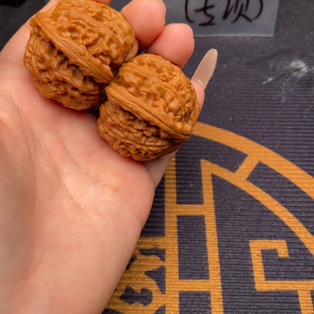 木***木吊坠文玩核桃白狮子