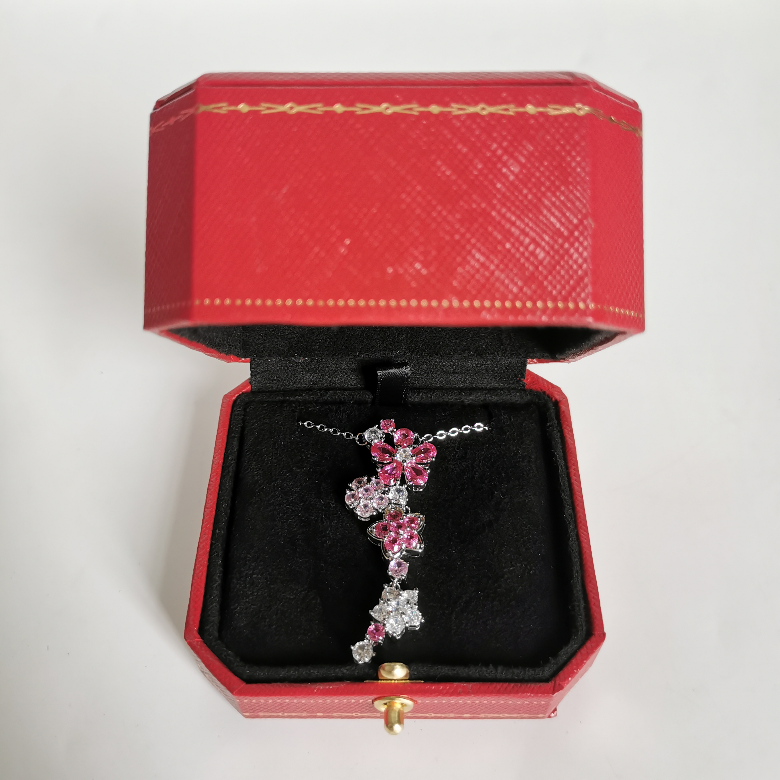 4824红项链--红--精工红项链赠礼盒hong