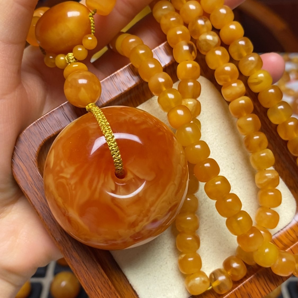 【闪购商品】蜜蜡颈饰未镶嵌项链