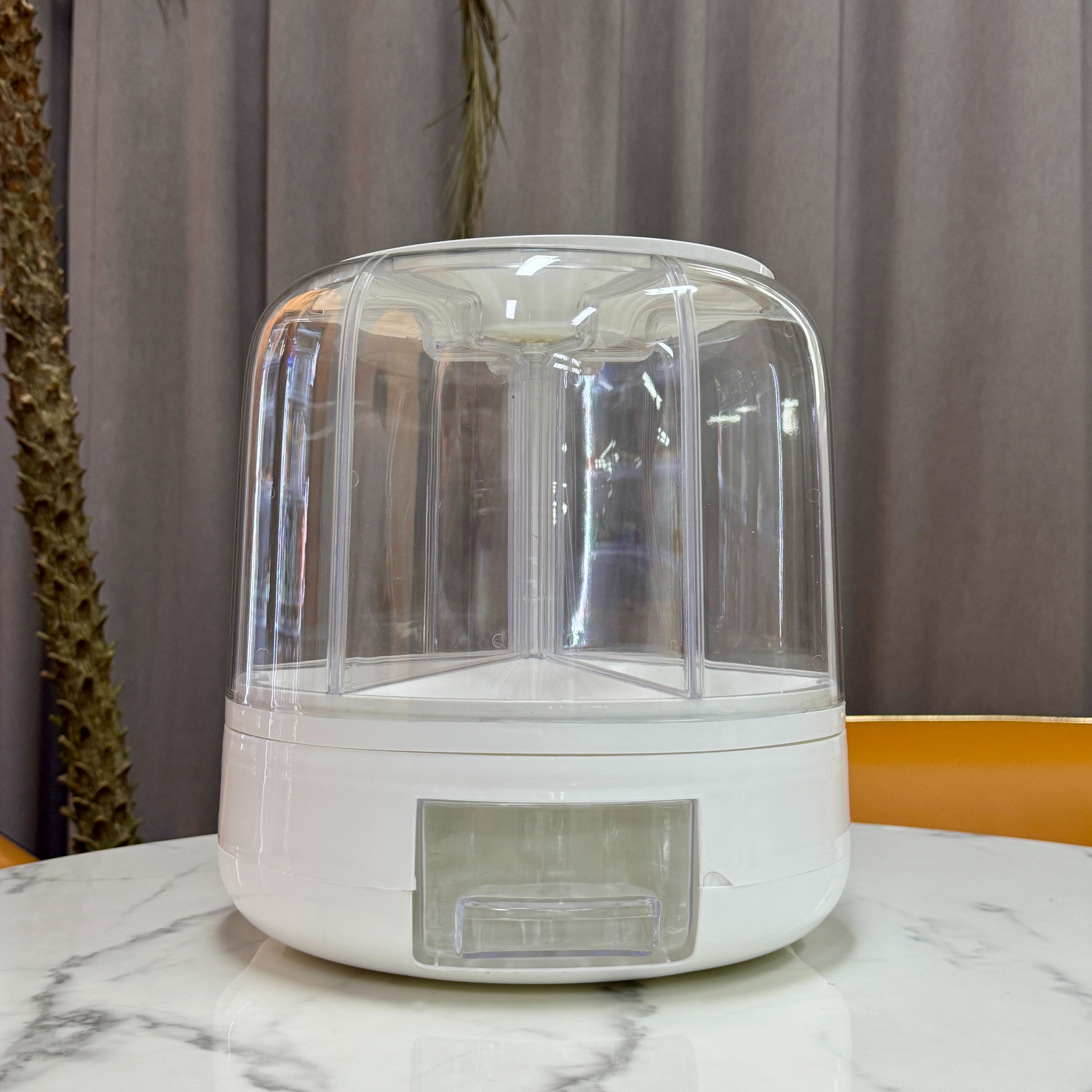 五谷杂粮收纳盒旋转分格密封食品厨房粮食米桶防尘防潮防虫   JYX