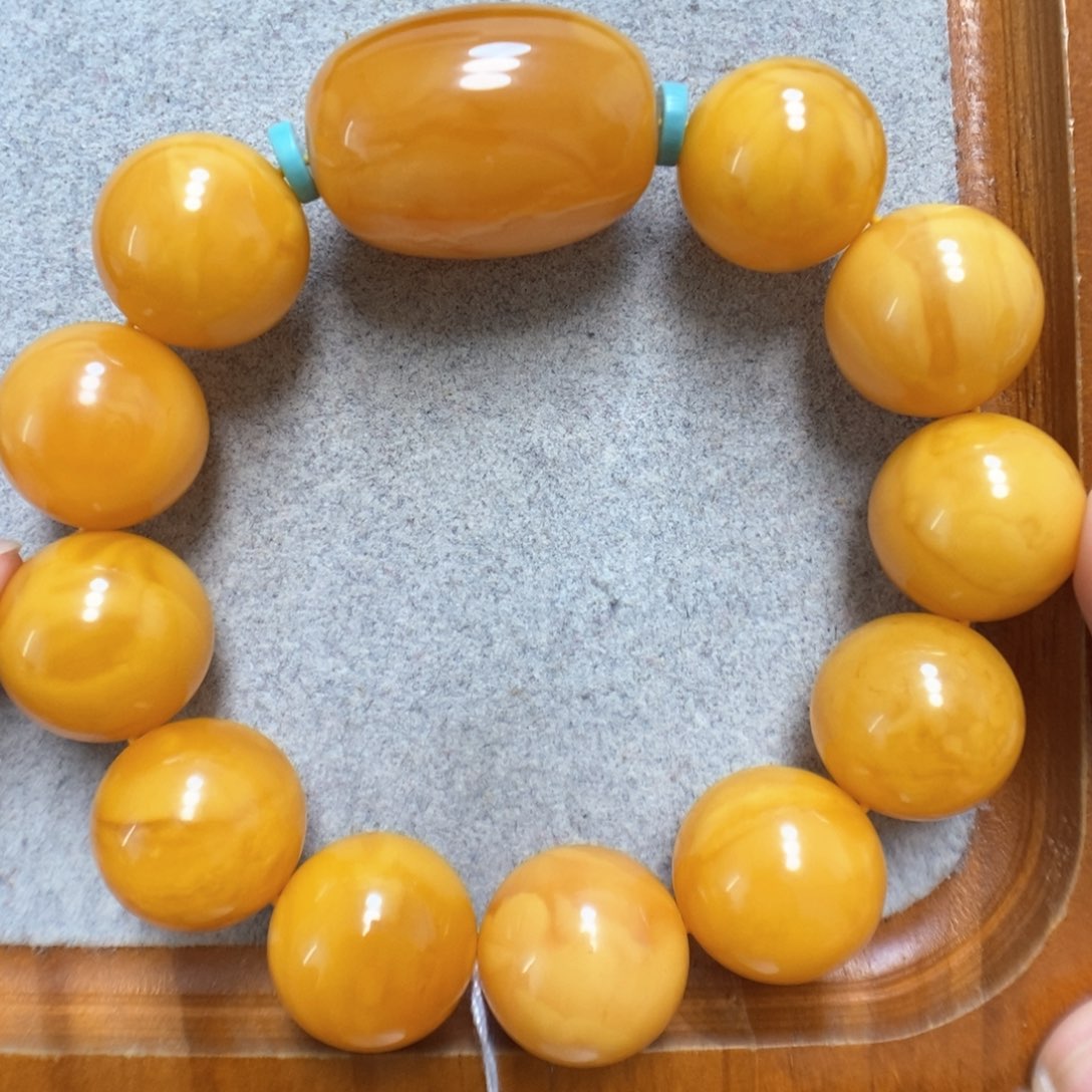 蜜蜡手串未镶嵌蜜蜡手串
