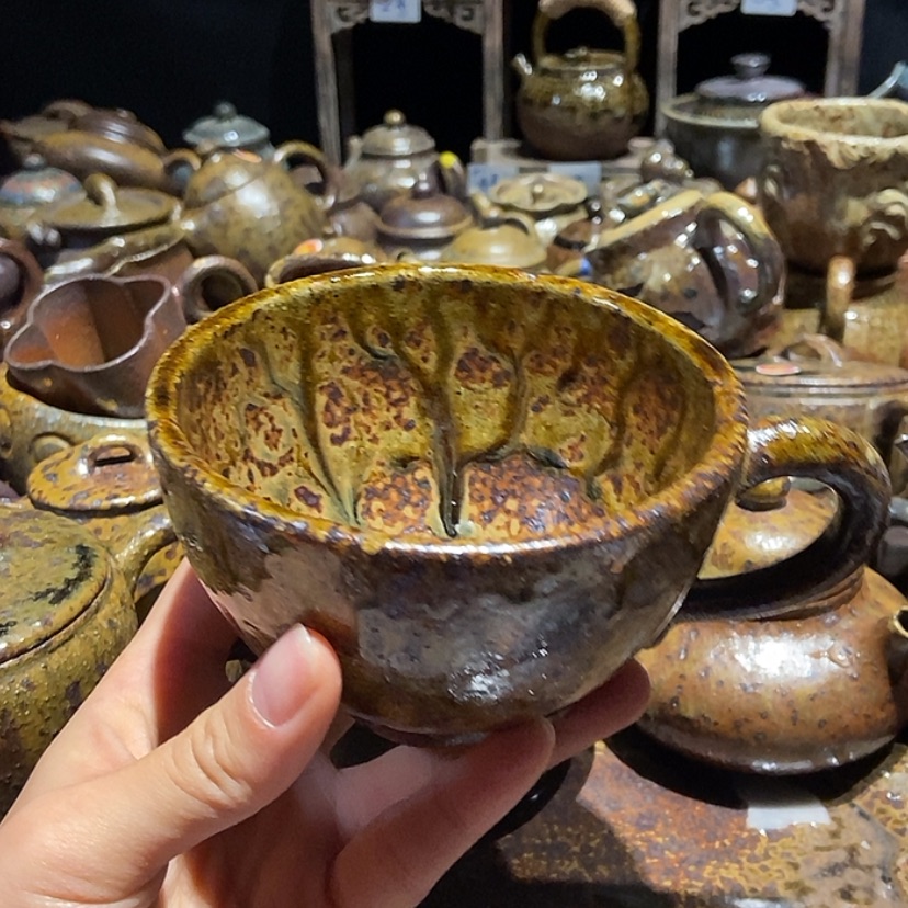 【闪购商品】茶壶紫砂还****3咖啡杯双木料