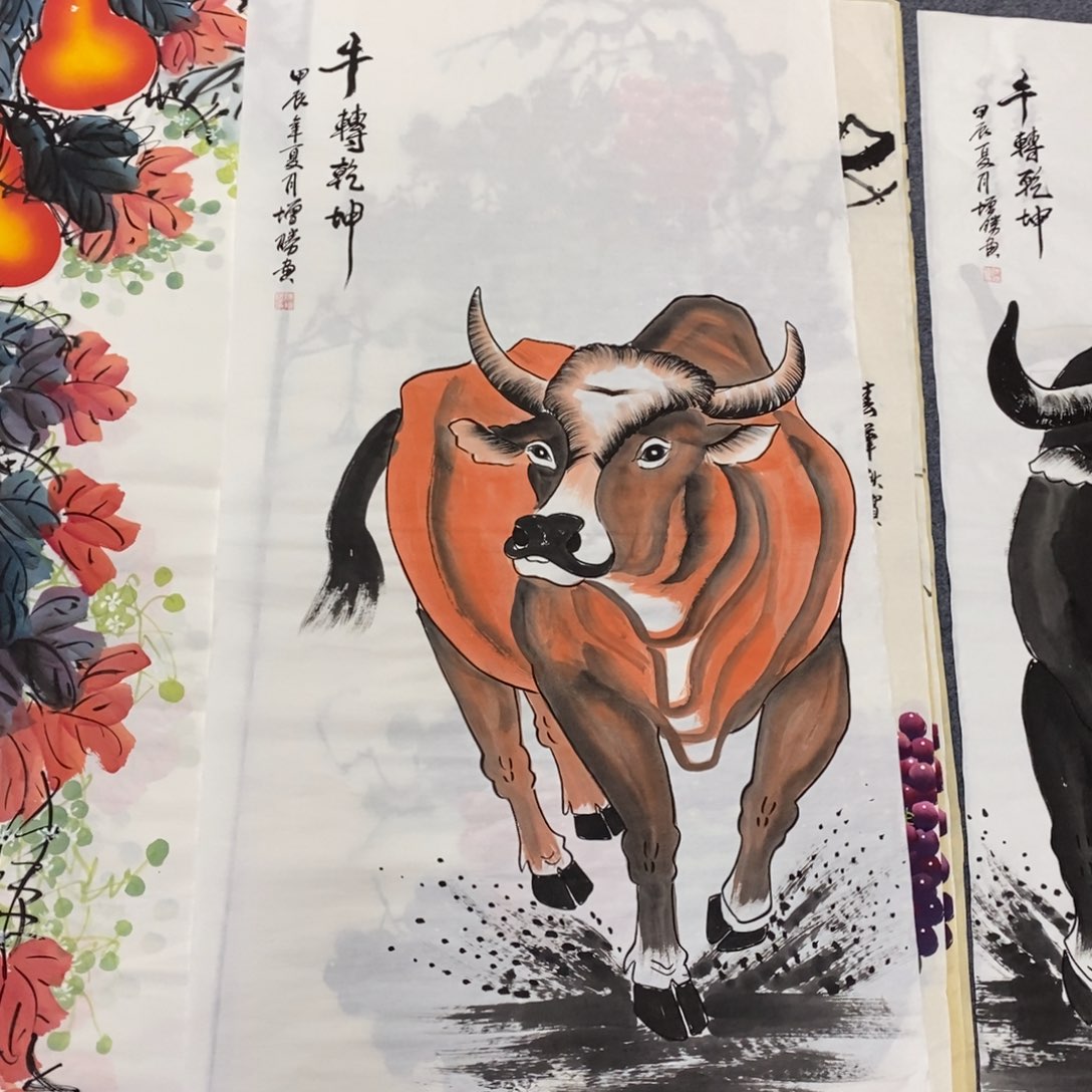 国画尺寸140✖️70四尺手绘画