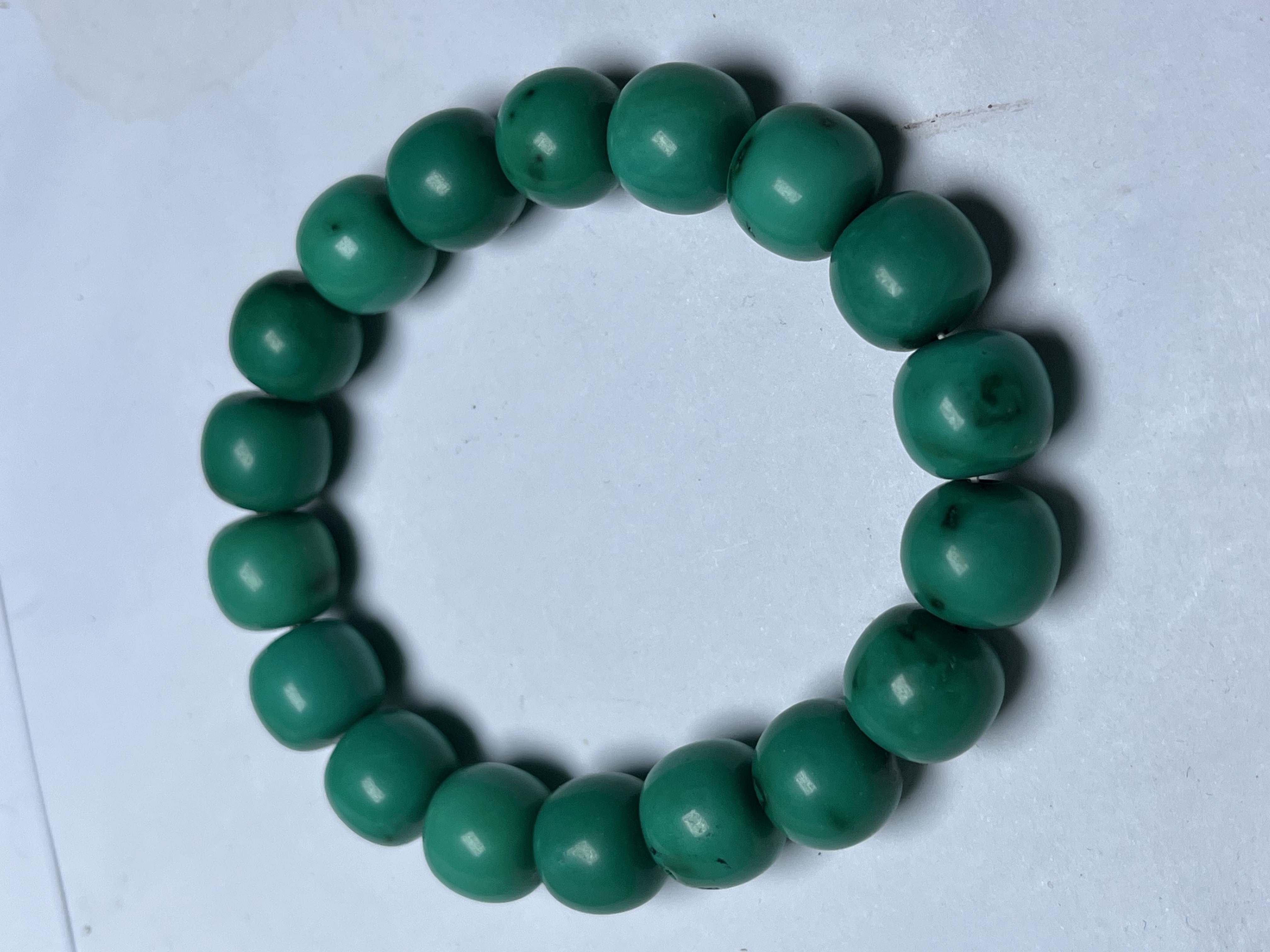 石英石手链 高瓷老油绿老型珠12mm多样发货款式