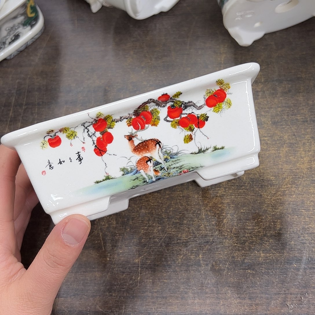 紫砂花盆716号瑕疵15/12/5cm