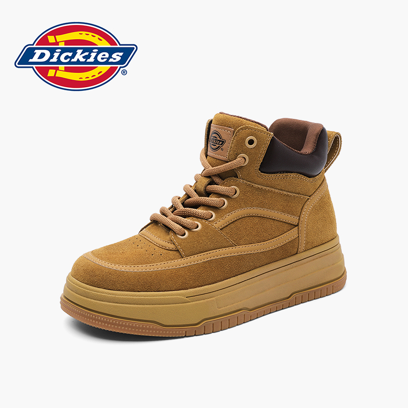 Dickies女鞋2025年秋季新款加厚雪地靴厚底短靴防滑保暖工装靴女