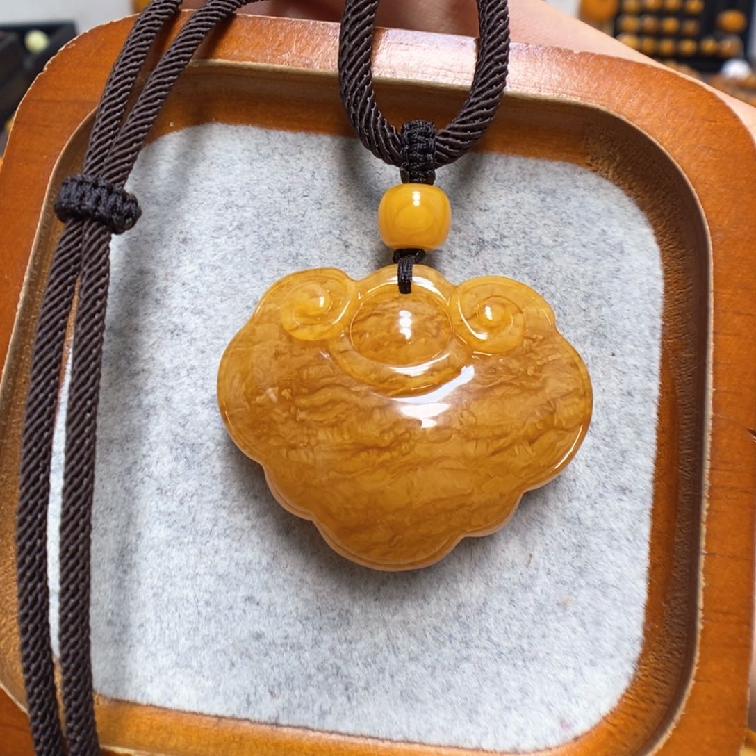 蜜蜡颈饰未镶嵌蜜蜡