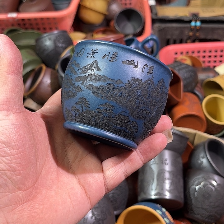 茶杯紫砂全手工紫砂主人杯