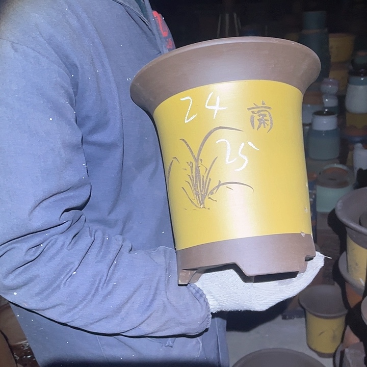 紫砂紫砂花盆也太棒