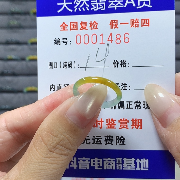 翡翠未镶嵌戒圈1486