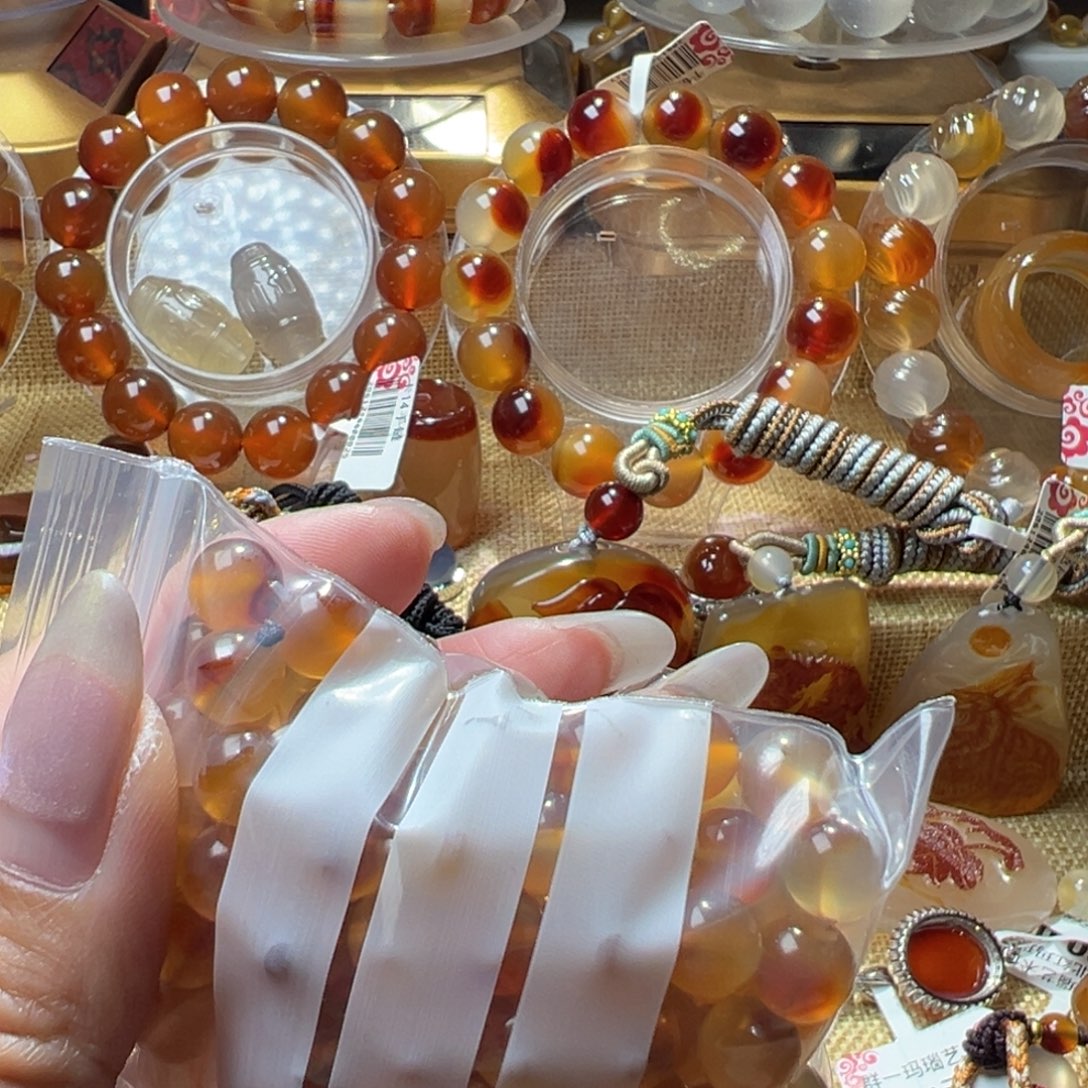 幸***3玛瑙/玉髓合金玛瑙手串13