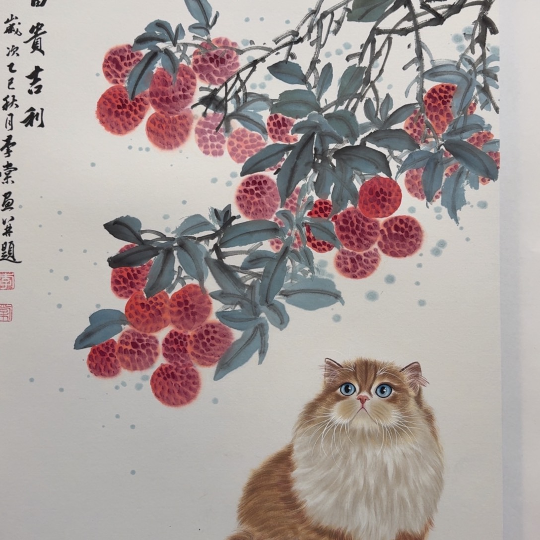 国画纯手绘山水花鸟