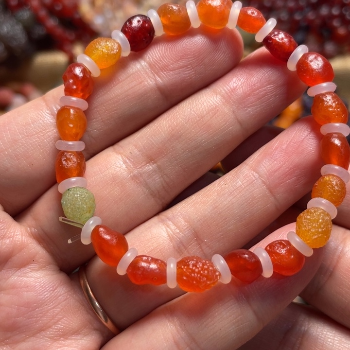 玛瑙/玉髓合金手链