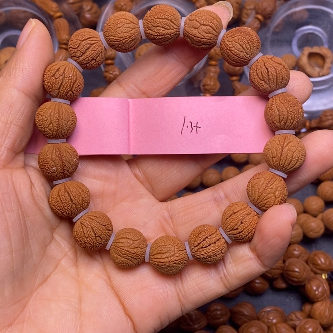 秦岭龙纹桃核18颗